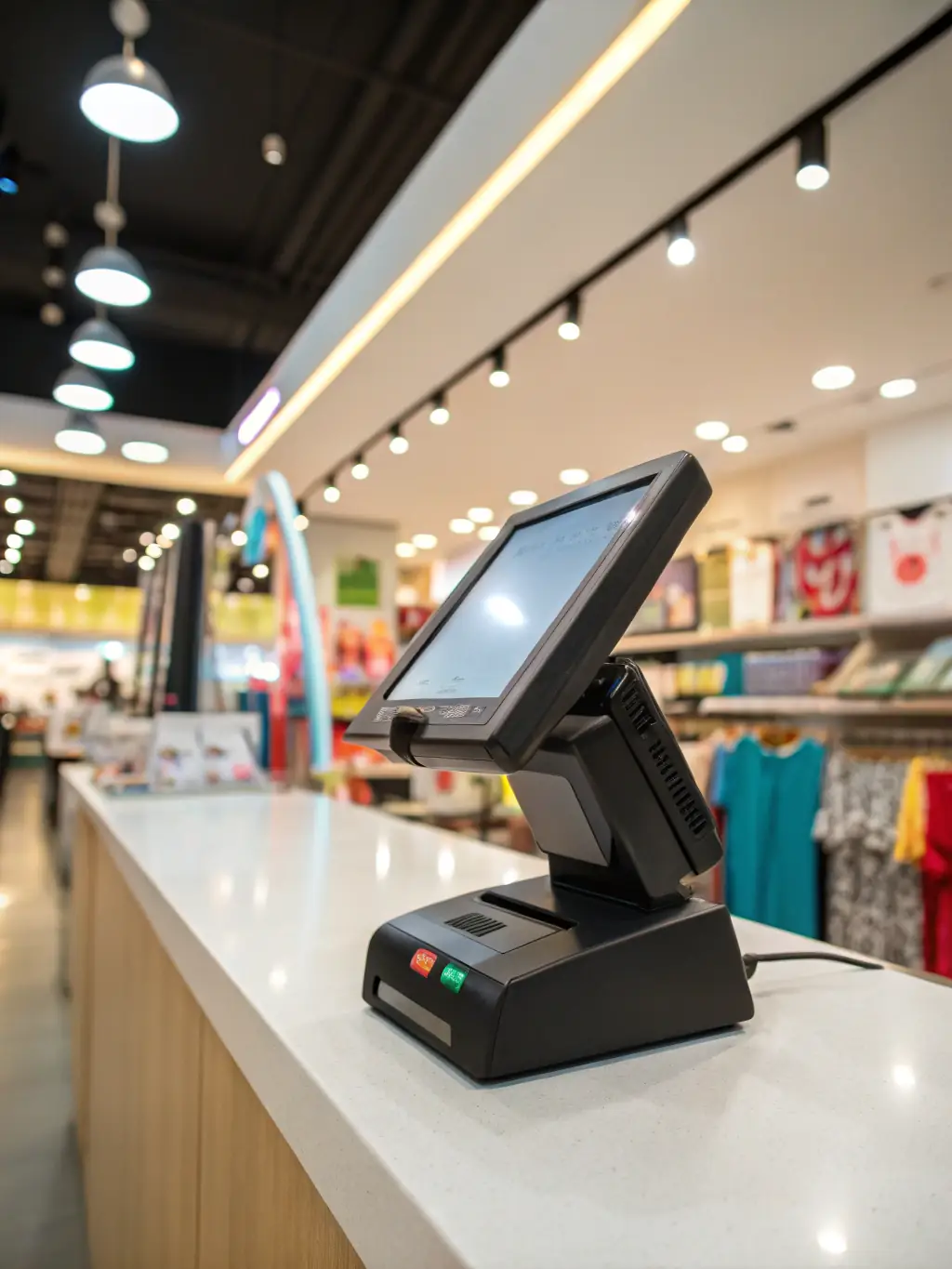 A close-up shot of a secure payment terminal processing a transaction, emphasizing the platform's commitment to secure and seamless payment processing.