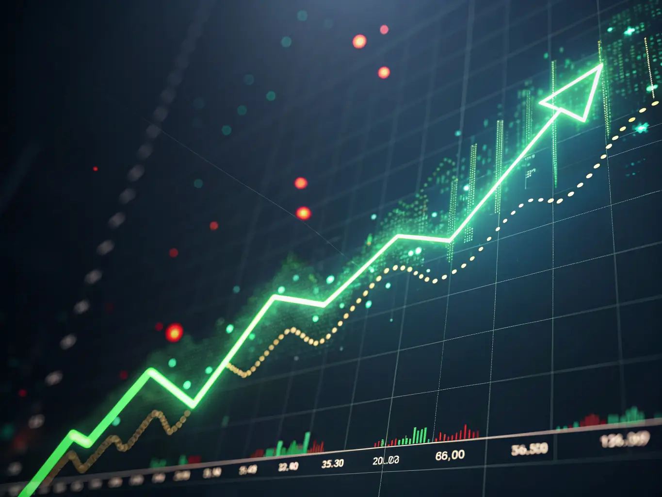 Graph showing reduced credit card processing fees and increased business profits through optimized merchant services